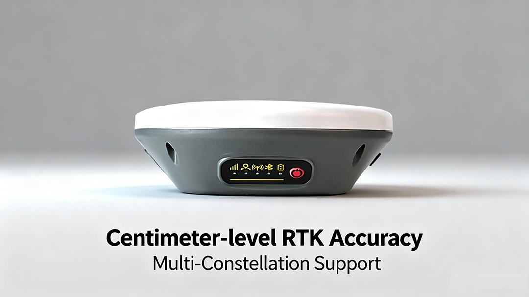 X11 RTK high-precision smart antenna with compact IP66 rugged housing and multi-constellation GNSS support for centimeter-level accuracy.